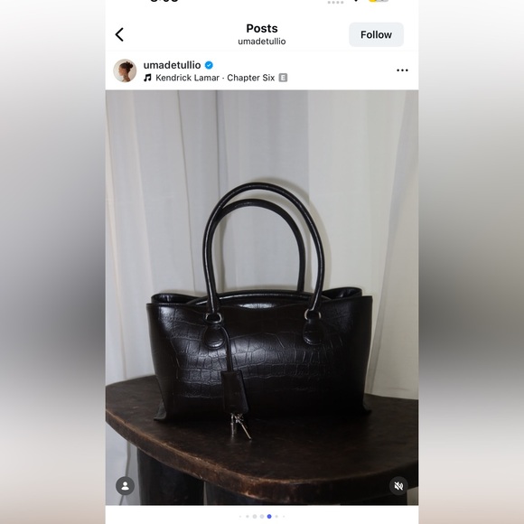 Osoi Brot Shell Mock Croc Bag - Picture 6 of 11